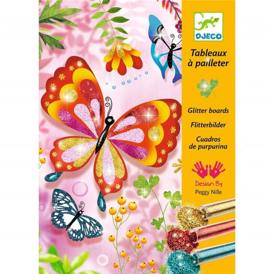 Cuadros purpurina, Mariposas- Djeco