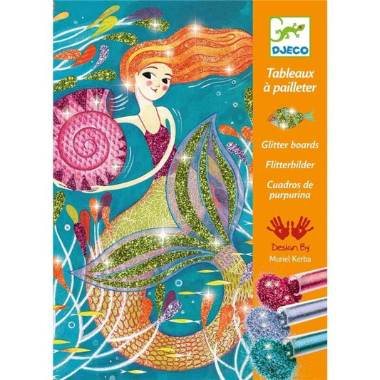 Cuadros purpurina, La luz de las sirenas - Djeco