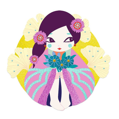 Cuadros purpurina, Onnanoko - Djeco