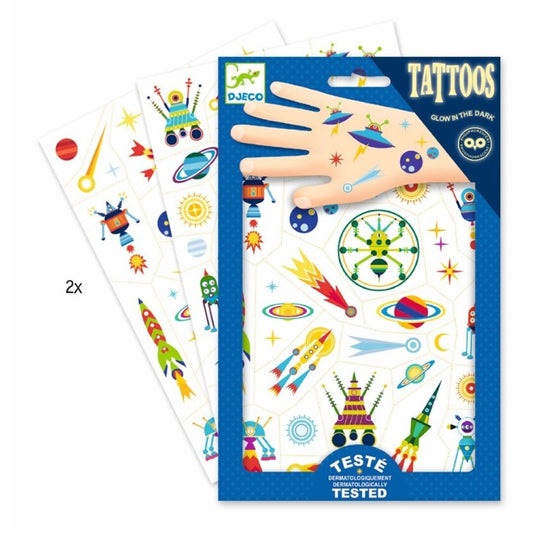 Tatuajes El espacio - Djeco