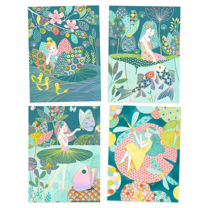 Cuadros para rascar, El estanque - Djeco