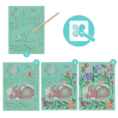 Cuadros para rascar, Encuentros - Djeco