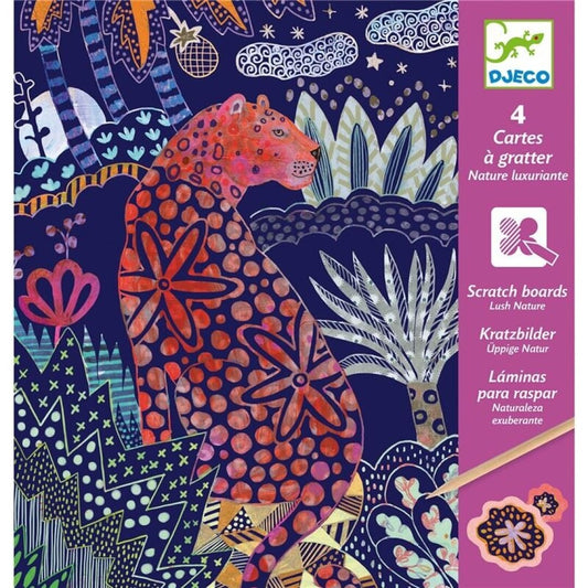 Cuadros para rascar, Naturaleza exuberante - Djeco
