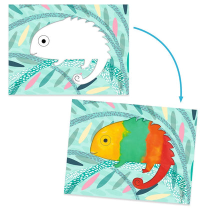 Pintura limpia, Un pequeño pintarrajeo  - Djeco