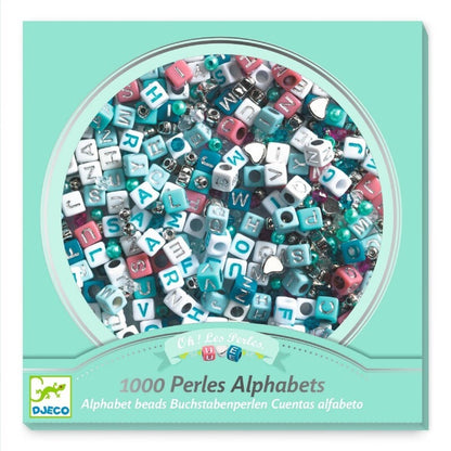 Pulseras de Perlas Alfabeto plateadas - Djeco