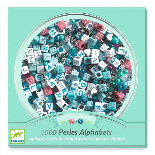 Pulseras de Perlas Alfabeto plateadas - Djeco