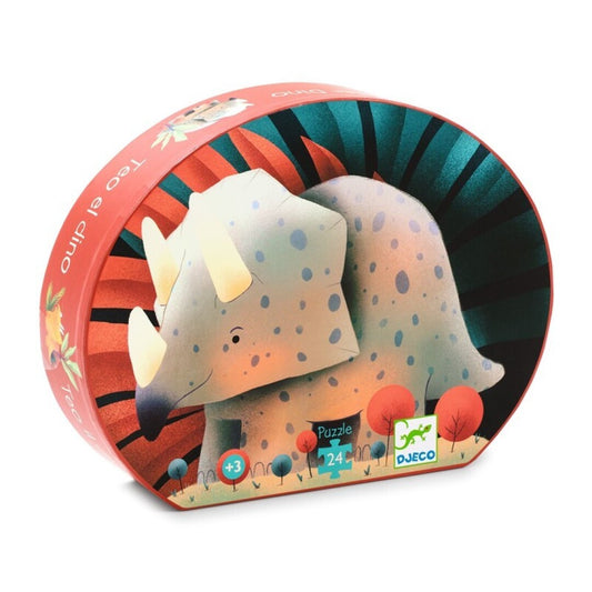 Puzzle silueta Teo el dinosaurio - Djeco