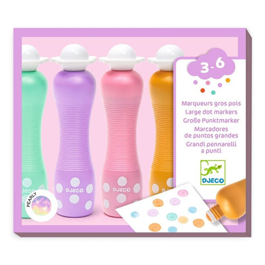 Marcadores de espuma, 4 unidades Pearly - Djeco