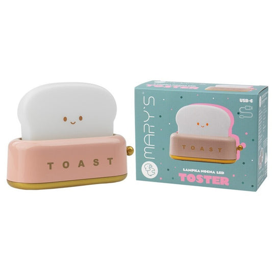 Lámpara quitamiedos LED, Tostadora rosa - Mary´s