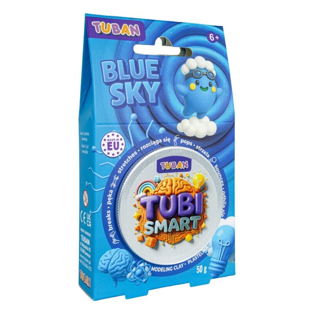 Plastilina Tubi Smart, Blue Sky - Tuban