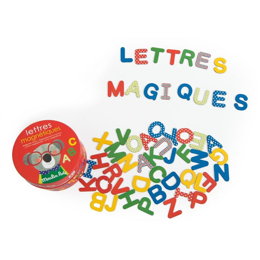 Letras magnéticas de cartón (54 u.) Popipop - Moulin Roty