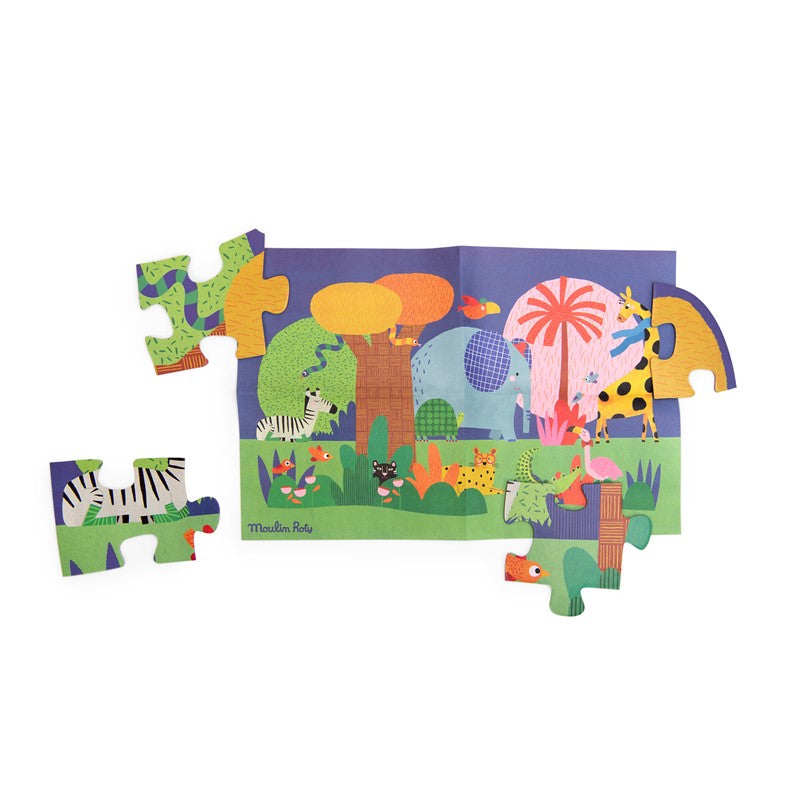Puzzle gigante El oasis de los animales (36 piezas) - Moulin Roty