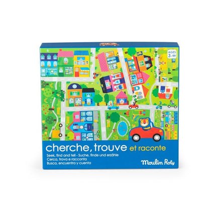 Juego busca, encuentra y cuenta, Les Popipop - Moulin Roty