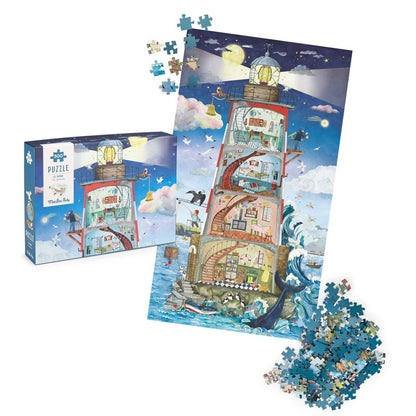 Puzzle El faro, Jardin du Molin 500 piezas - Moulin Roty