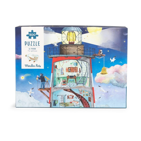Puzzle El faro, Jardin du Molin 500 piezas - Moulin Roty