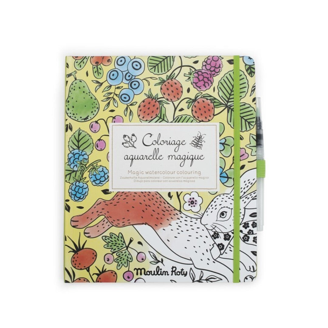 Cuaderno acuarela mágica El Jardín - Moulin Roty