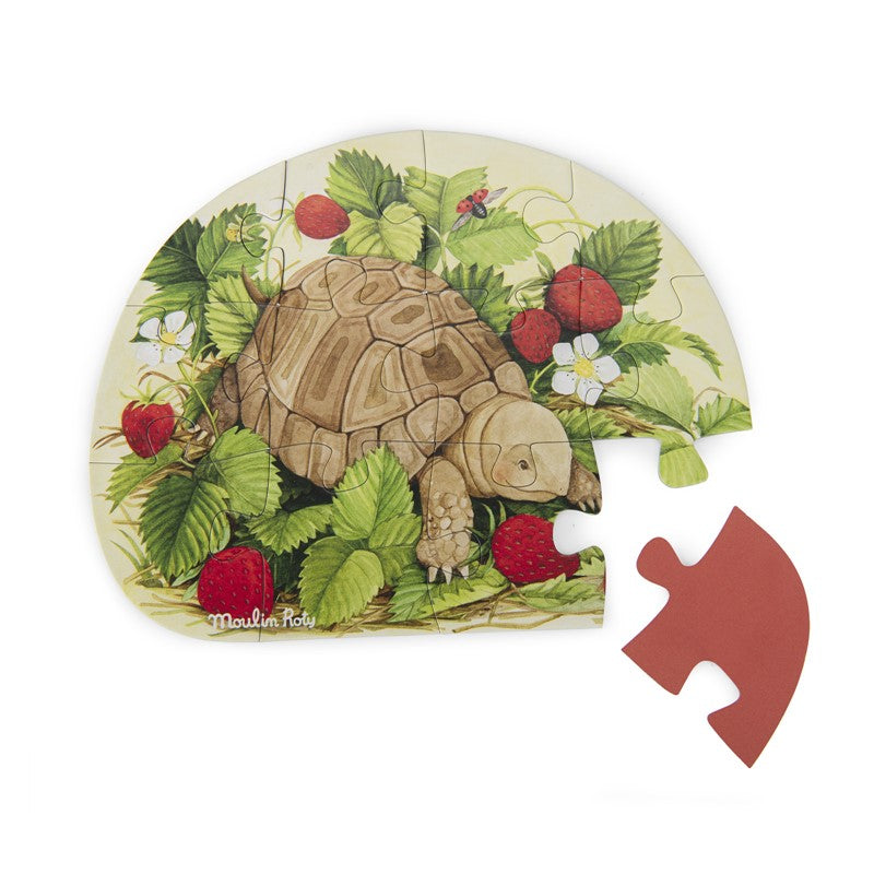 4 mini puzzles, Animales 12 piezas - Moulin Roty