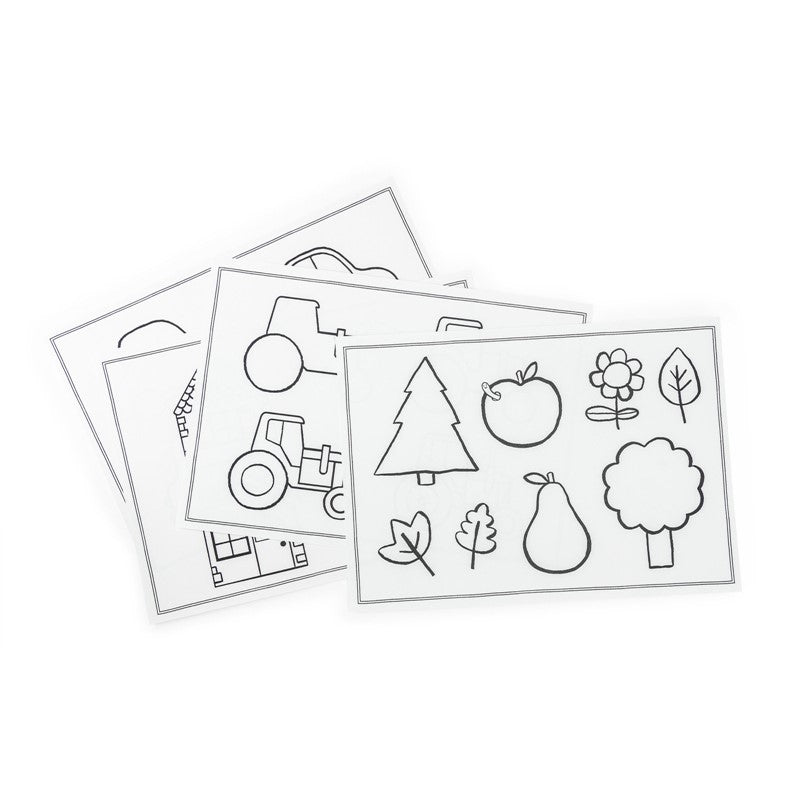 24 plantillas de dibujo, Les Popipop - Moulin Roty