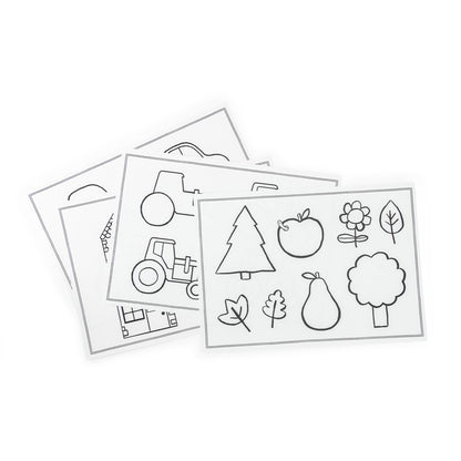 24 plantillas de dibujo, Les Popipop - Moulin Roty