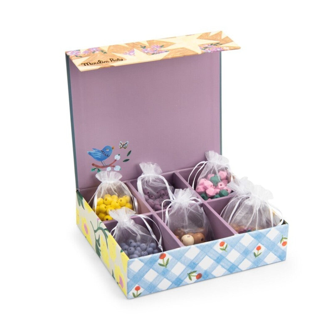 Caja de cuentasde madera, Minouchkas - Moulin Roty