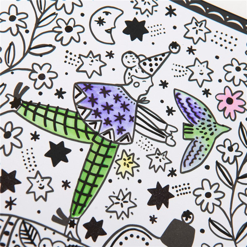 Cuaderno acuarela mágica Comètes Filantes - Moulin Roty