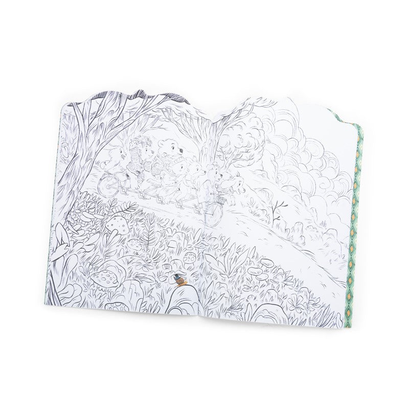 Cuaderno de colorear y pegatinas Bande à Jojo - Moulin Roty