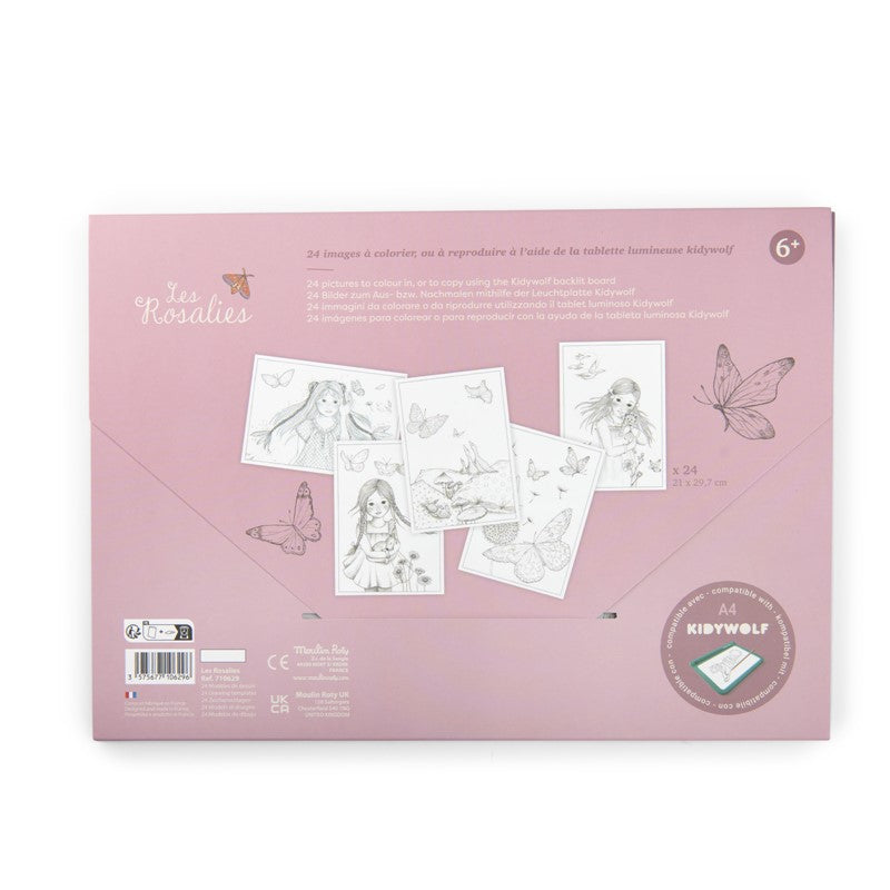 24 plantillas de dibujo, Les Rosalies - Moulin Roty