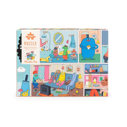Puzzle, En casa Schmouks 500 piezas - Moulin Roty