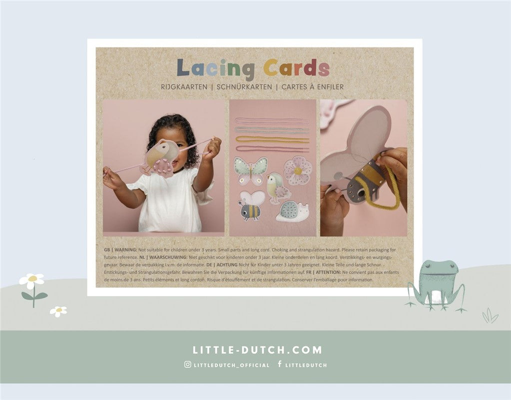 Tarjeta para enlazar Flores - Little Dutch