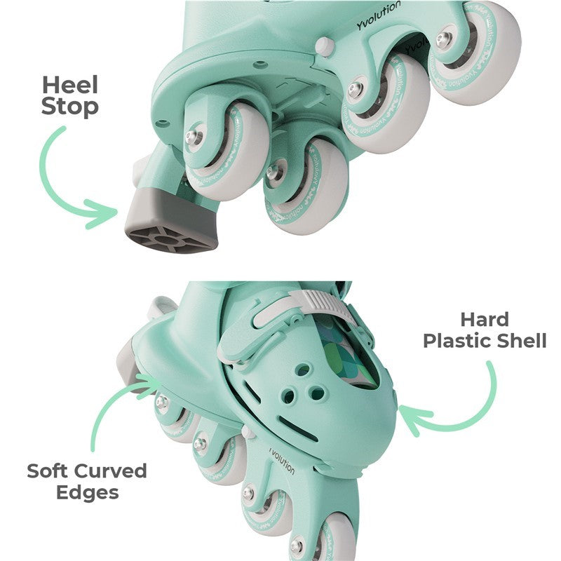 Patines evolutivos Twista verde - Yvolution