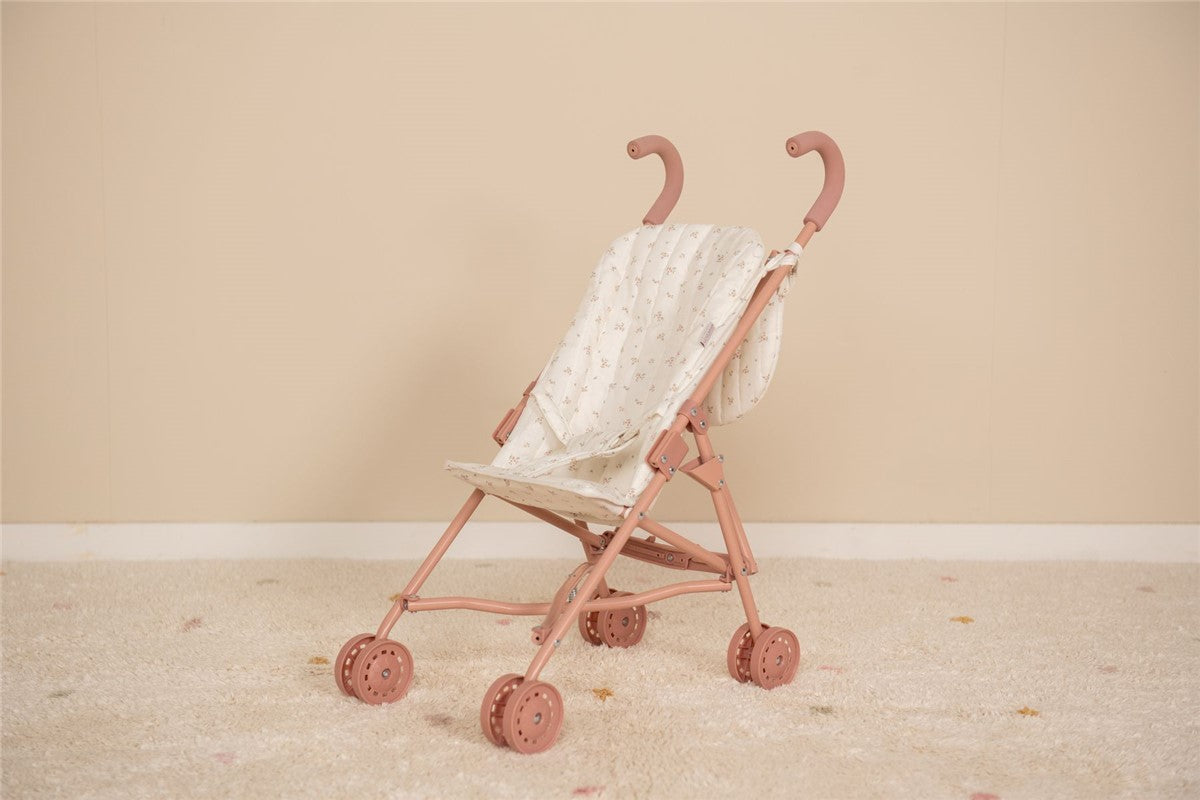 Carrito para muñeca de metal Rosa - Little Dutch