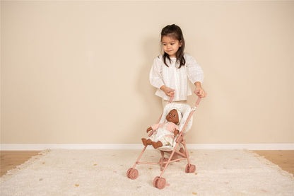 Carrito para muñeca de metal Rosa - Little Dutch