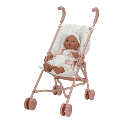 Carrito para muñeca de metal Rosa - Little Dutch