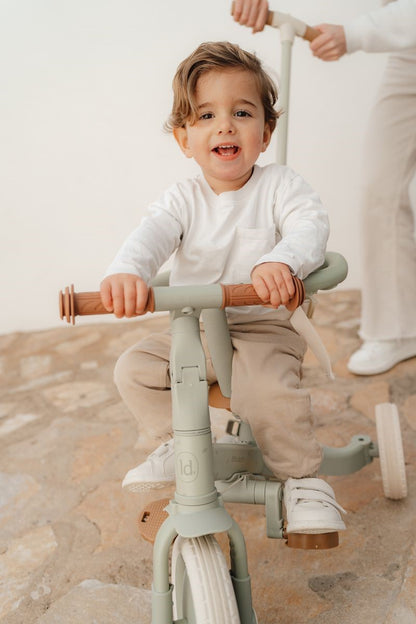 Triciclo con barra, Verde - Little Dutch