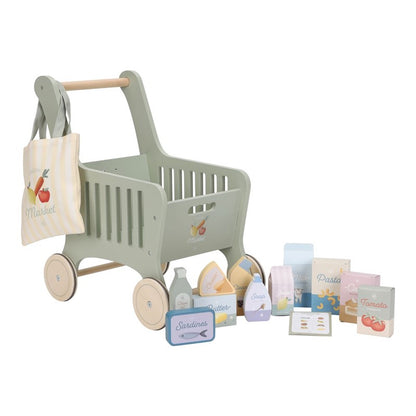 Carrito de la compra de madera - Little Dutch