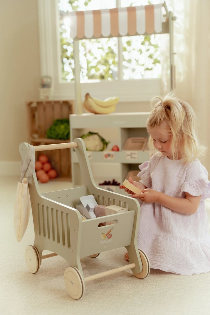 Carrito de la compra de madera - Little Dutch