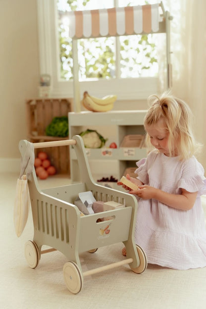 Carrito de la compra de madera - Little Dutch