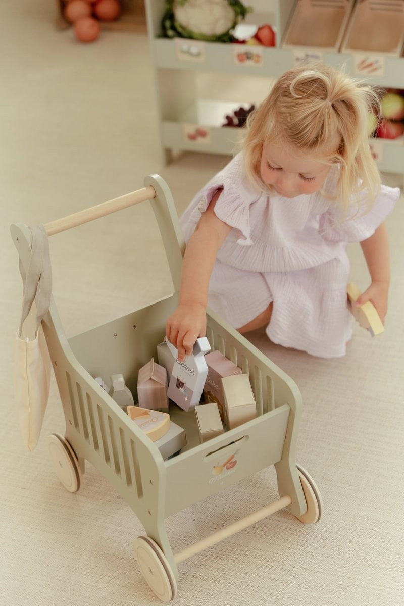 Carrito de la compra de madera - Little Dutch