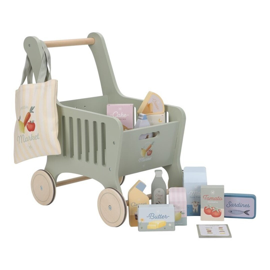 Carrito de la compra de madera - Little Dutch