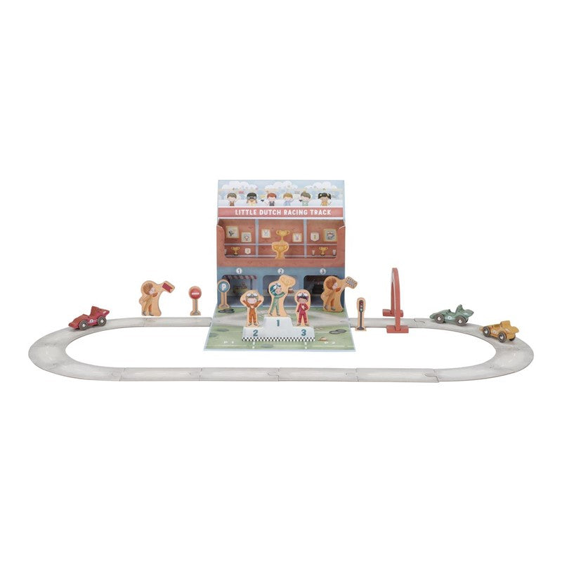 Caja de juego con pista de carreras - Little Dutch