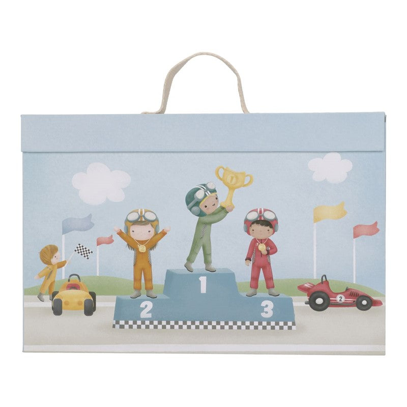 Caja de juego con pista de carreras - Little Dutch