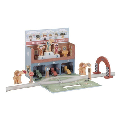 Caja de juego con pista de carreras - Little Dutch