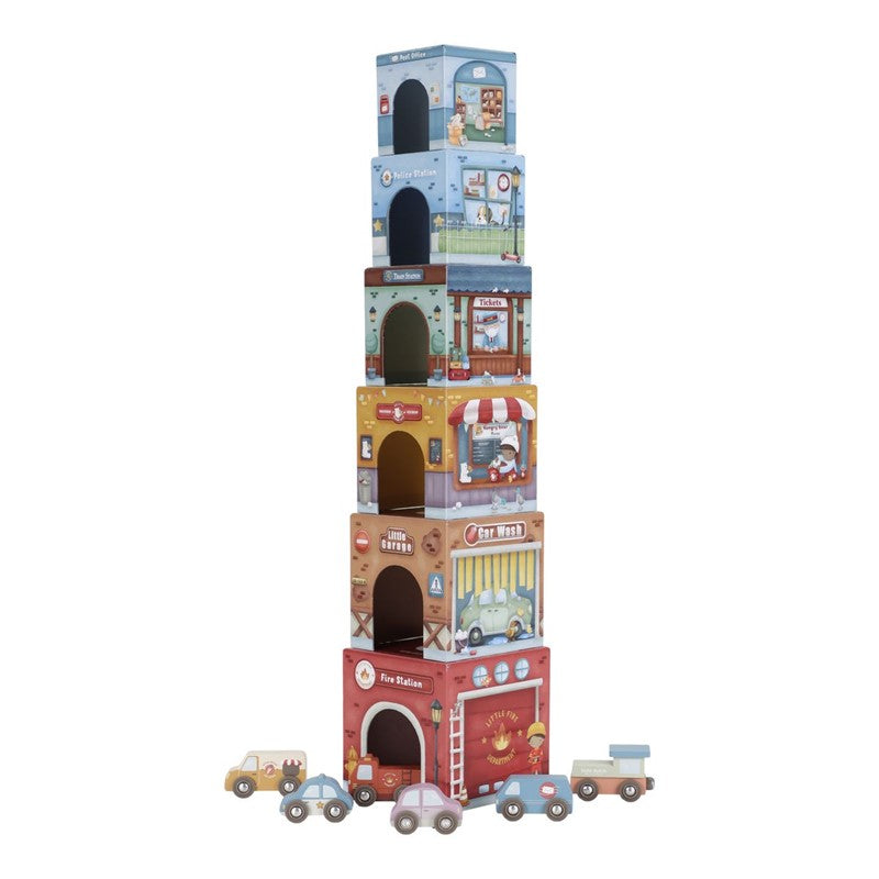 Torre encajable, Ciudad con coches - Little Dutch