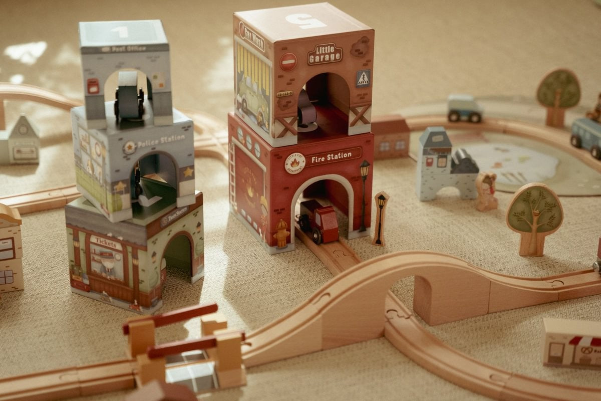 Torre encajable, Ciudad con coches - Little Dutch