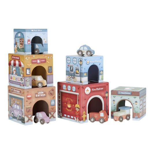 Torre encajable, Ciudad con coches - Little Dutch