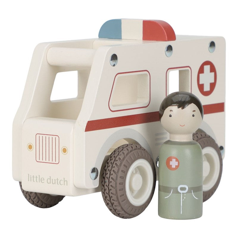Ambulancia madera - Little Dutch