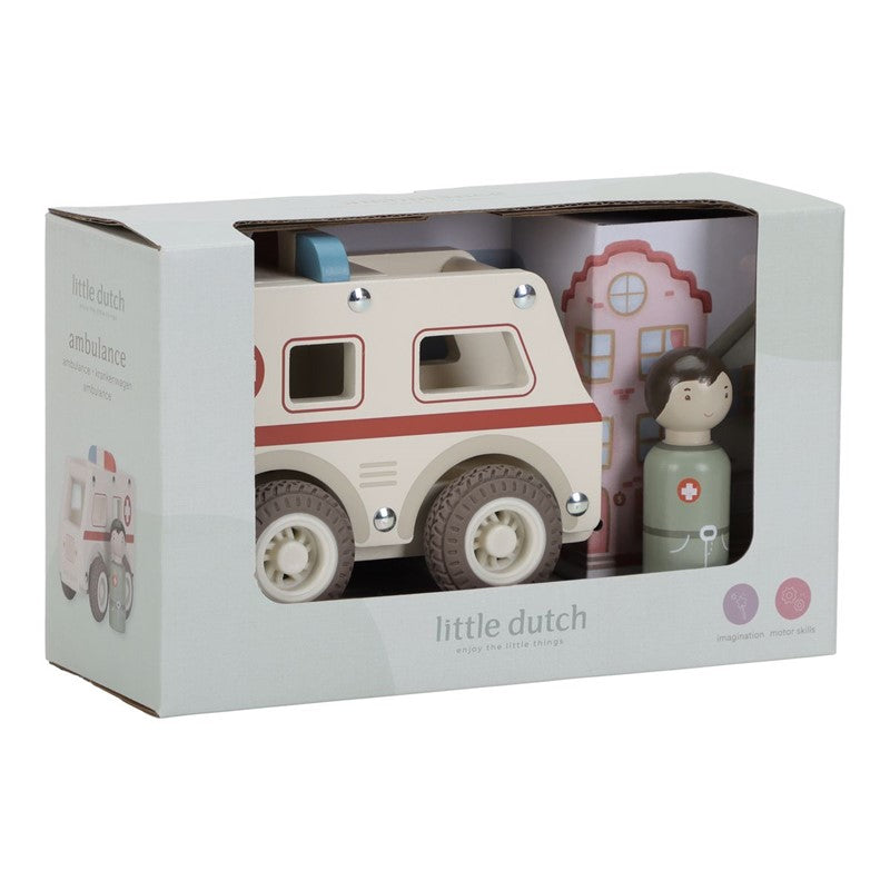 Ambulancia madera - Little Dutch