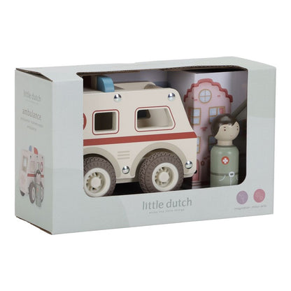 Ambulancia madera - Little Dutch