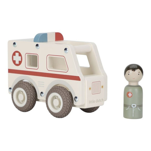 Ambulancia madera - Little Dutch