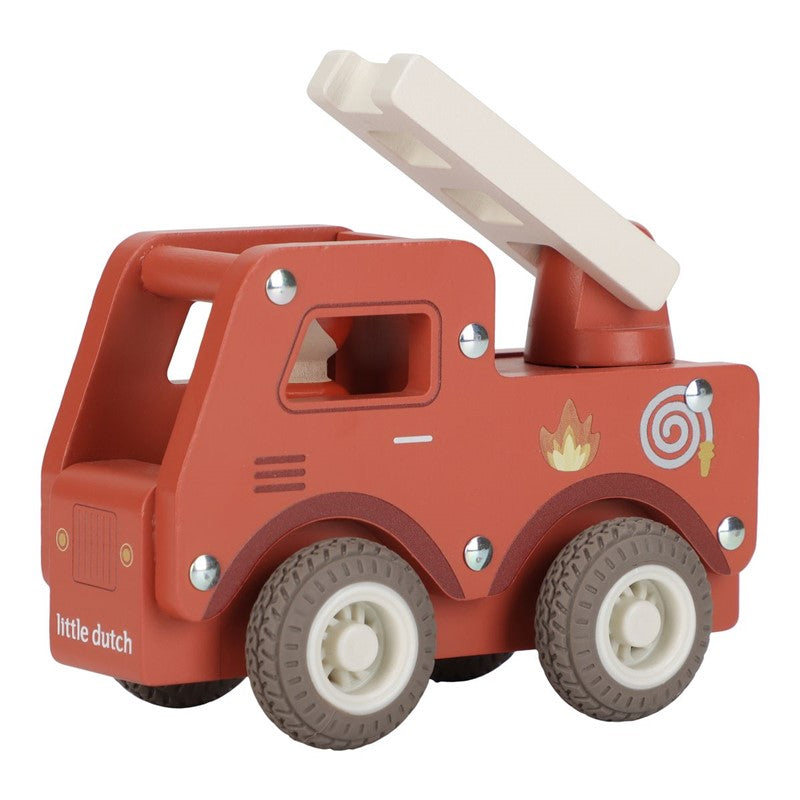 Camión de bomberos madera - Little Dutch